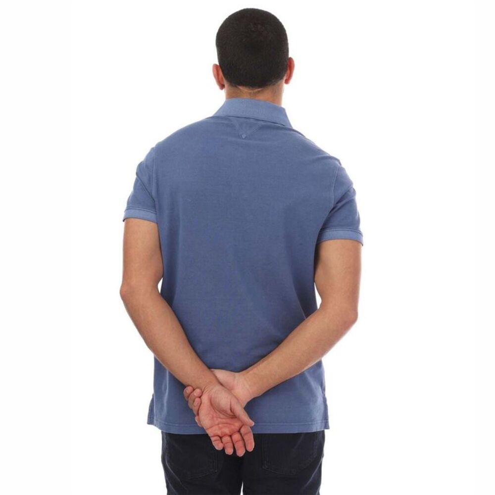 Tommy Hilfiger Mens Slim Polo Shirt / Blue - Picture 2 of 4